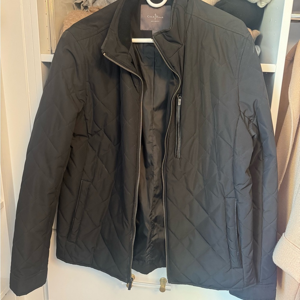 Cole Haan Men's Black Quilted Jacket
